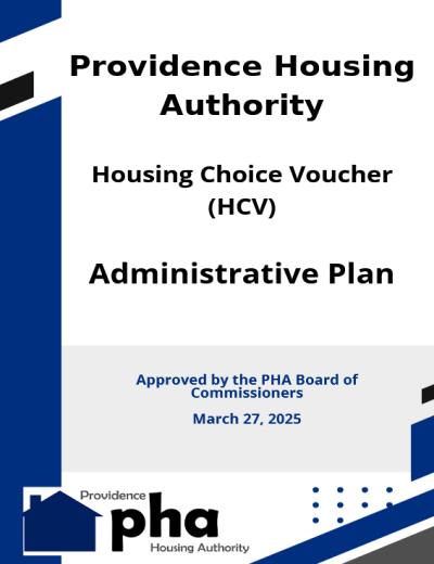 Section 8 Administrative Plan, Updated as of March 27, 2025